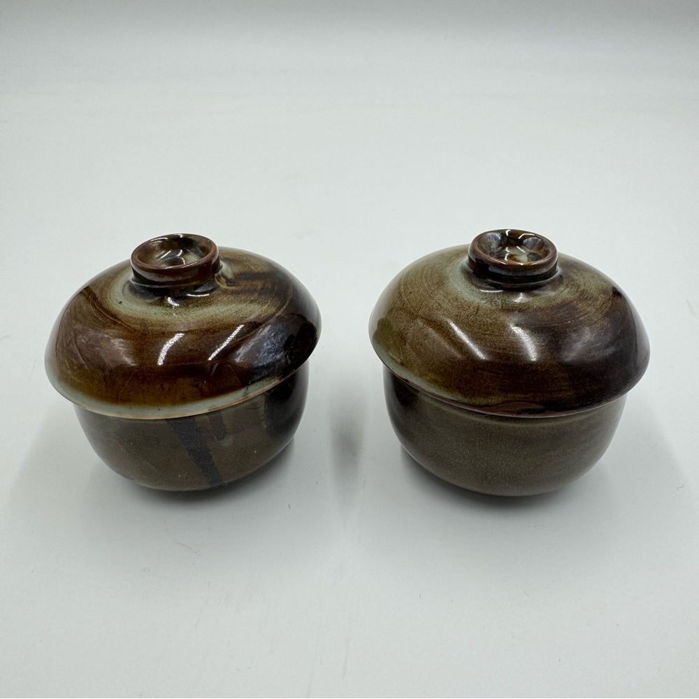 Handmade Ceramic Lidded Bowls – Set of 2